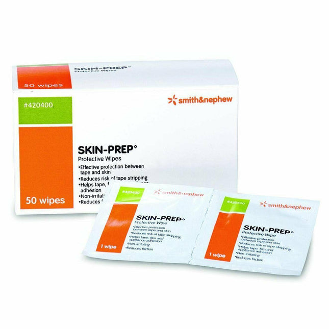 Smith & Nephew SKIN-PREP Protective Wipes Alcohol Prep Pads 50 Count - HV Supply