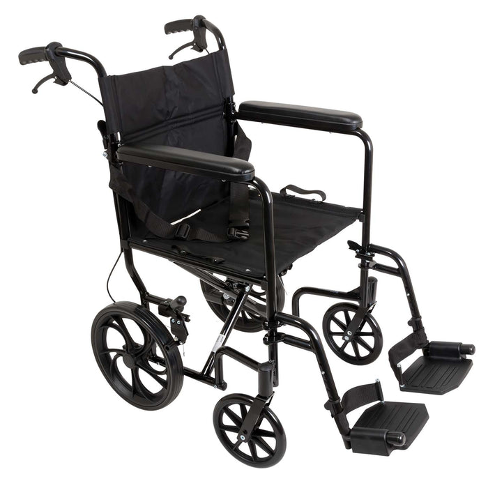 ProBasics Aluminum Transport Wheelchair, 19" x 16"