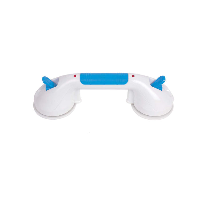 Carex Ultra Grip 12" or 16" Grab Bar, White w/ Blue Details