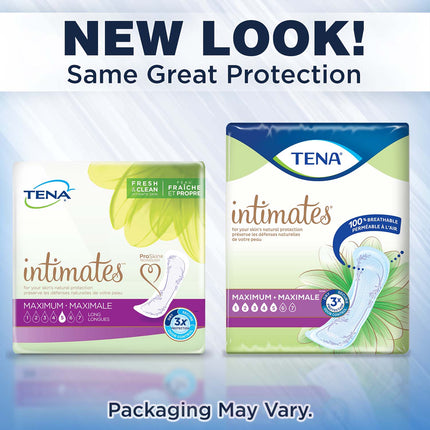 TENA Intimates Maximum Bladder Leakage Pad for Women 13", Heavy Absorbency, Regular Length