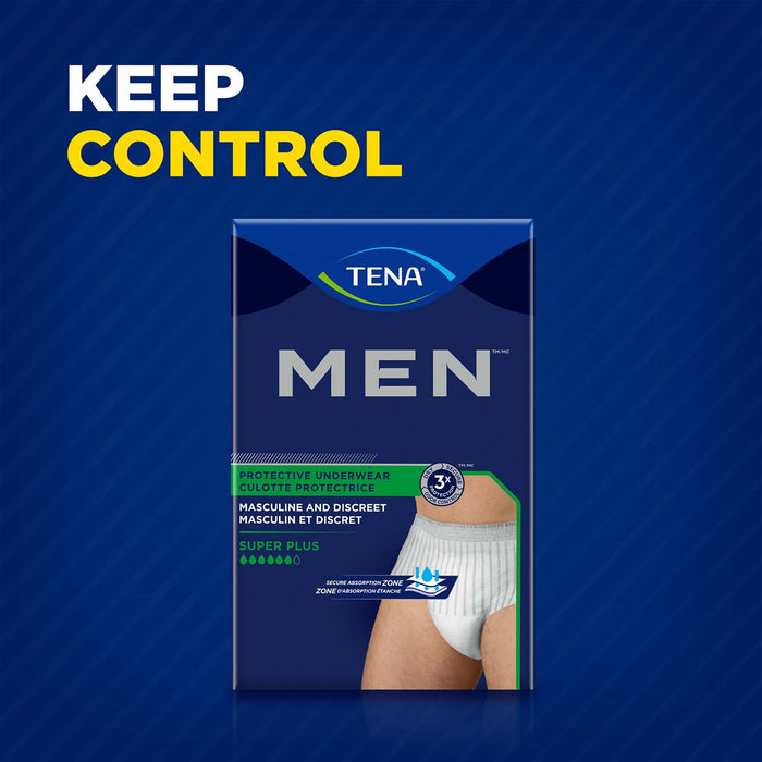 TENA MEN Protective Incontinence Underwear Super Plus Absorbency, Large/X-Large