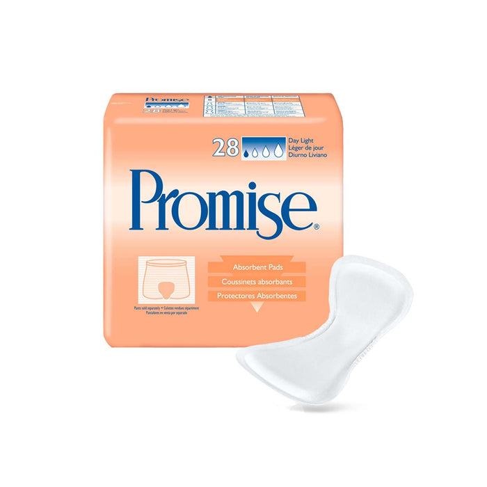 Promise Day Light Incontience Pad 15", Moderate Absorbency, Unisex, 15 Inch Length