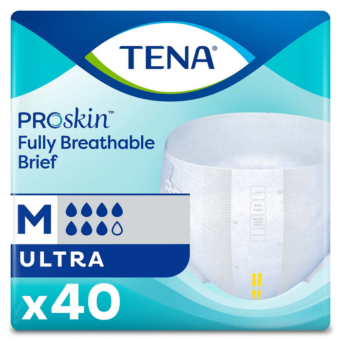 TENA ProSkin Ultra Incontinence Brief 34"- 47", Heavy Absorbency, Unisex, Medium