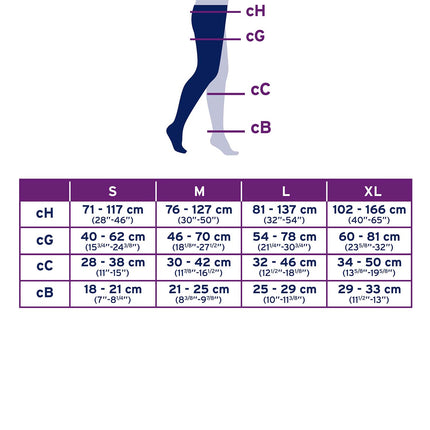 JOBST Relief Compression Stockings 20-30 mmHg Chap, Left, Open Toe, Beige