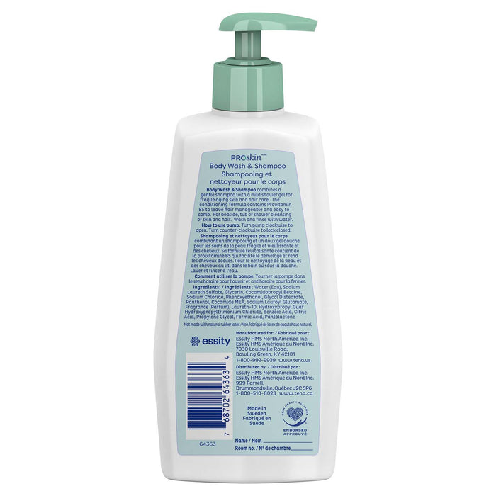 TENA ProSkin Body Wash & Shampoo Scented 16.9 fl. oz. Pump Bottle