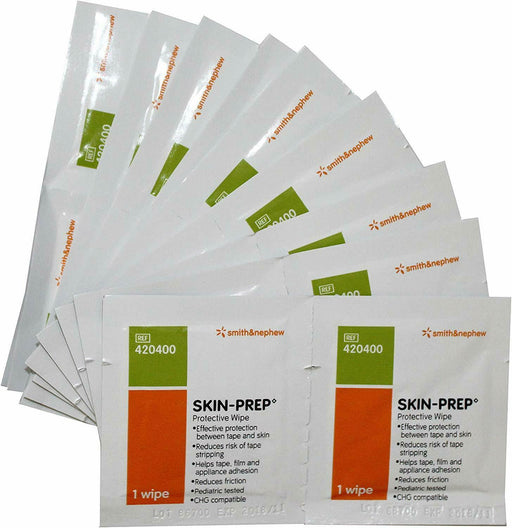 Smith & Nephew SKIN-PREP Protective Wipes Alcohol Prep Pads 50 Count - HV Supply