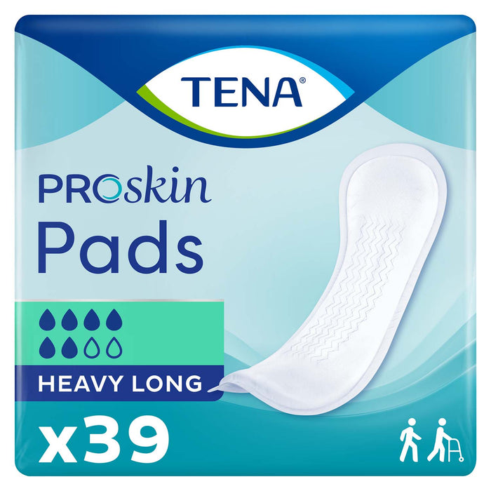 TENA ProSkin Heavy Long Bladder Leakage Pad for Women 15", Heavy Absorbency, Long Length