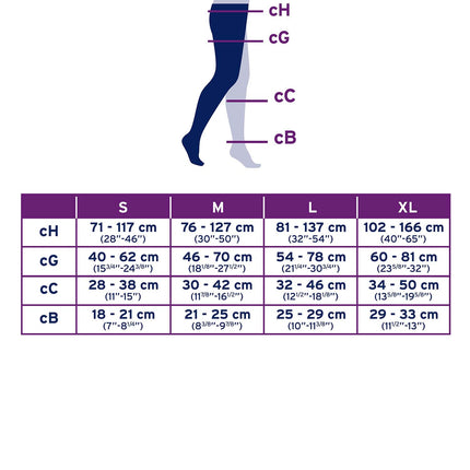 JOBST Relief Compression Stockings 20-30 mmHg Chap, Double, Open Toe, Beige