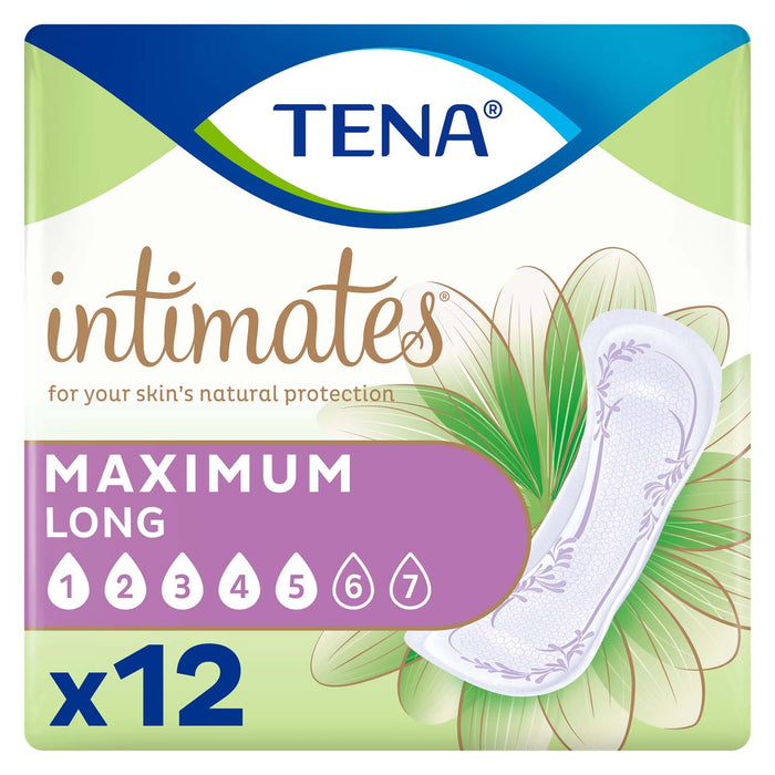 TENA Intimates Maximum Bladder Leakage Pad for Women 15", Heavy Abosrbency, Long Length
