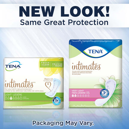 TENA Intimates Very Light Bladder Leakage Liner for Women 9", Light Absorbency, Long Length