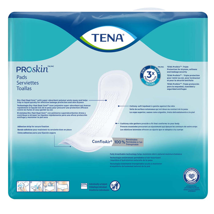TENA ProSkin Ultimate Bladder Leakage Pad for Women 16", Heavy Absorbency