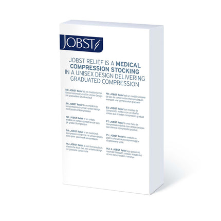 JOBST Relief Compression Stockings 20-30 mmHg Chap, Double, Open Toe, Beige