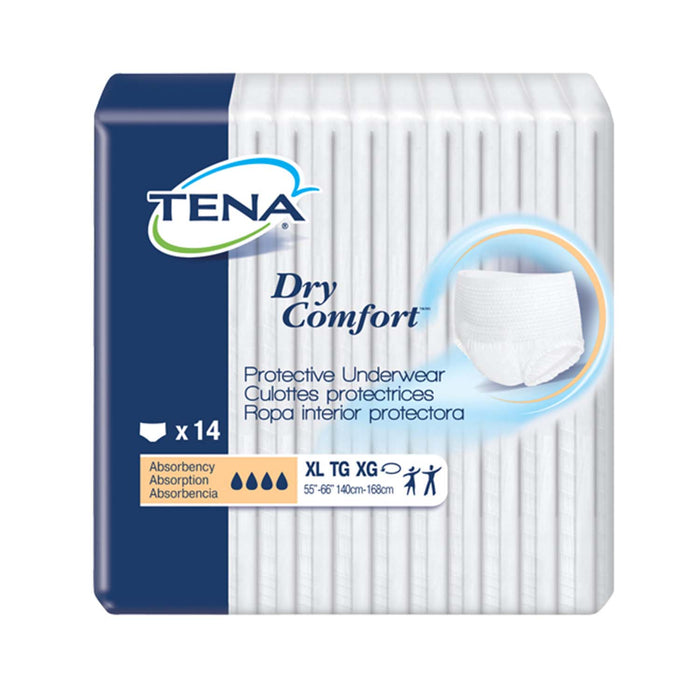 TENA Dry Comfort Protective Incontinence Underwear 55"- 66", Moderate Absorbency, Unisex, X-Large