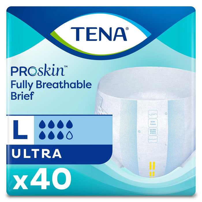 TENA ProSkin Ultra Incontinence Brief 48"- 59", Heavy Absorbency, Unisex, Large