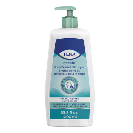 TENA ProSkin Body Wash & Shampoo Unscented 33.8 fl. oz. Pump Bottle