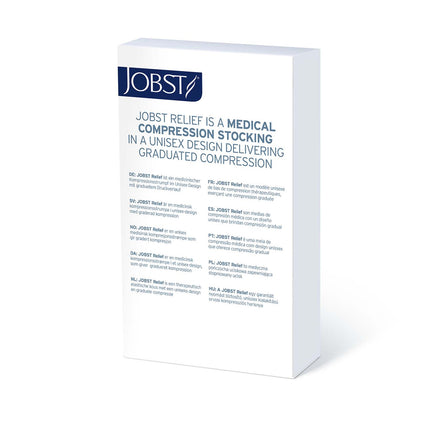 JOBST Relief Compression Stockings 20-30 mmHg Chap, Left, Open Toe, Beige