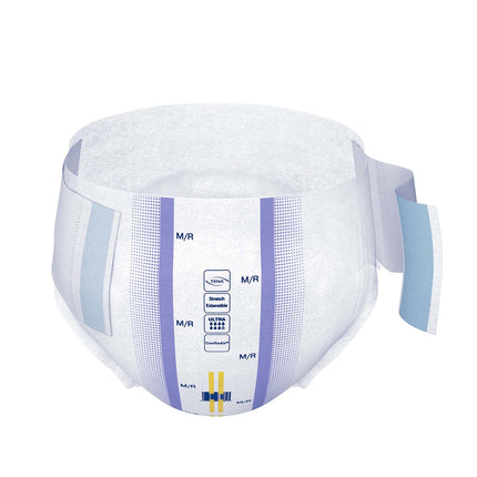 TENA ProSkin Stretch Ultra Incontinence Brief 33"- 52", Heavy Absorbency, Unisex, Medium/Regular