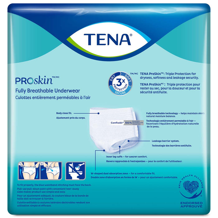 TENA ProSkin Extra Protective Incontinence Underwear 68"- 80", Moderate Absorbency, Unisex, 2X-Large