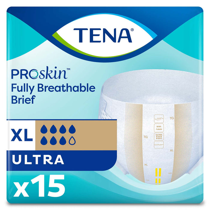 TENA ProSkin Ultra Incontinence Brief 60"- 64", Heavy Absorbency, Unisex, X-Large