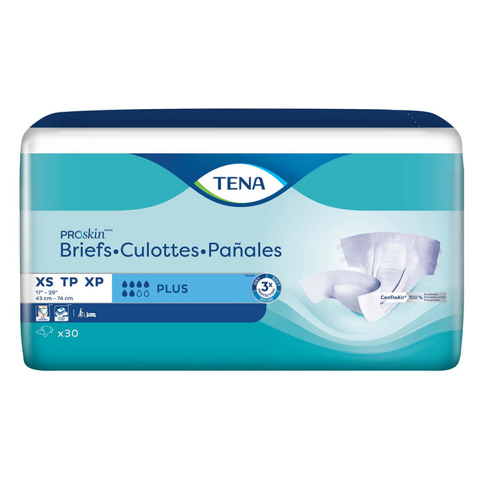 TENA ProSkin Plus Extra Small Incontinence Brief 17"- 29", Moderate Absorbency, Unisex, X-Small