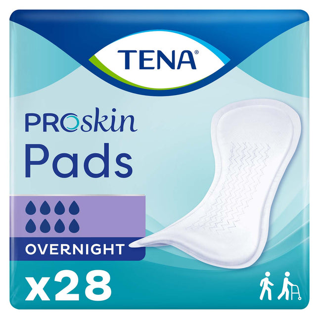 TENA ProSkin Overnight Bladder Leakage Pad for Women 16", Heavy Absorbency