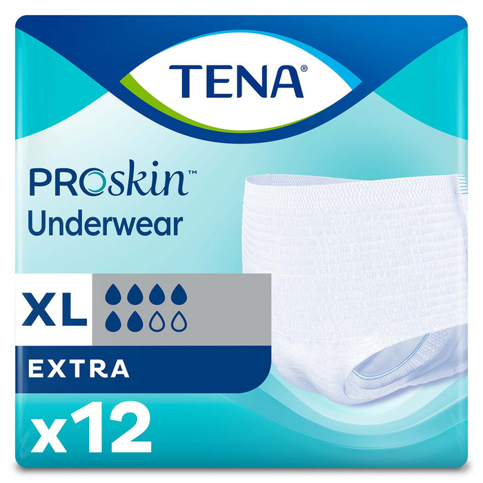 TENA ProSkin Extra Protective Incontinence Underwear 55"- 66", Moderate Absorbency, Unisex, X-Large