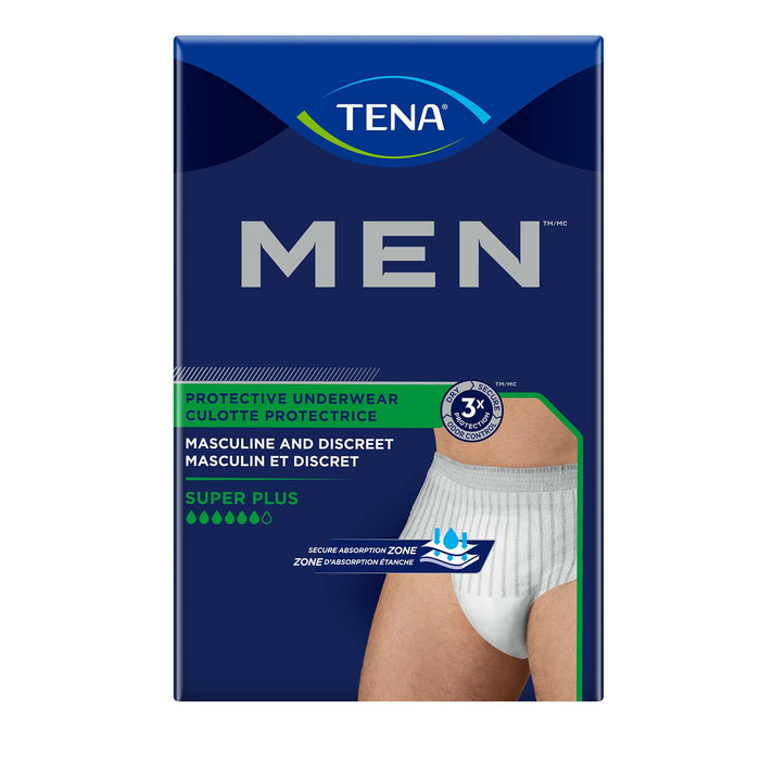 TENA MEN Protective Incontinence Underwear Super Plus Absorbency, Large/X-Large