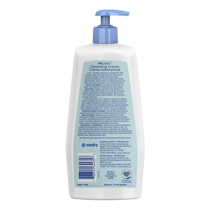 TENA ProSkin Cleansing Cream Rinse-Free Body Wash, Scented, 33.8 fl. oz. Pump Bottle
