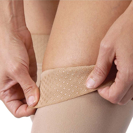 JOBST Relief Compression Stockings 20-30 mmHg Chap, Left, Open Toe, Beige
