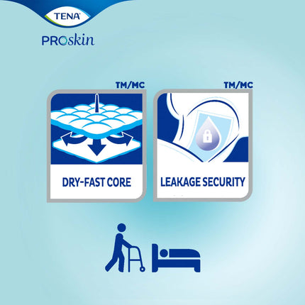 TENA ProSkin Night Super Absorbent Pads 27", Heavy Absorbency, Unisex