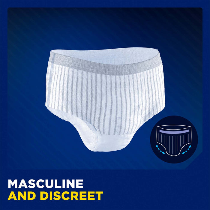TENA MEN Protective Incontinence Underwear Super Plus Absorbency, Heavy Absorbency, Small/Medium