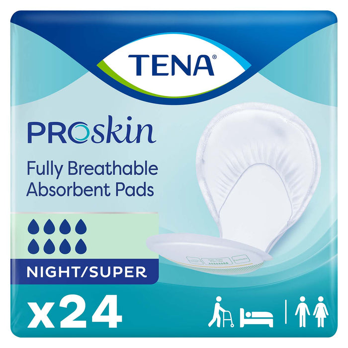 TENA ProSkin Night Super Absorbent Pads 27", Heavy Absorbency, Unisex