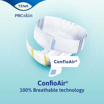 TENA ProSkin Flex Maxi Belted Incontinence Brief 28"- 42", Heavy Absorbency, Unisex, Medium