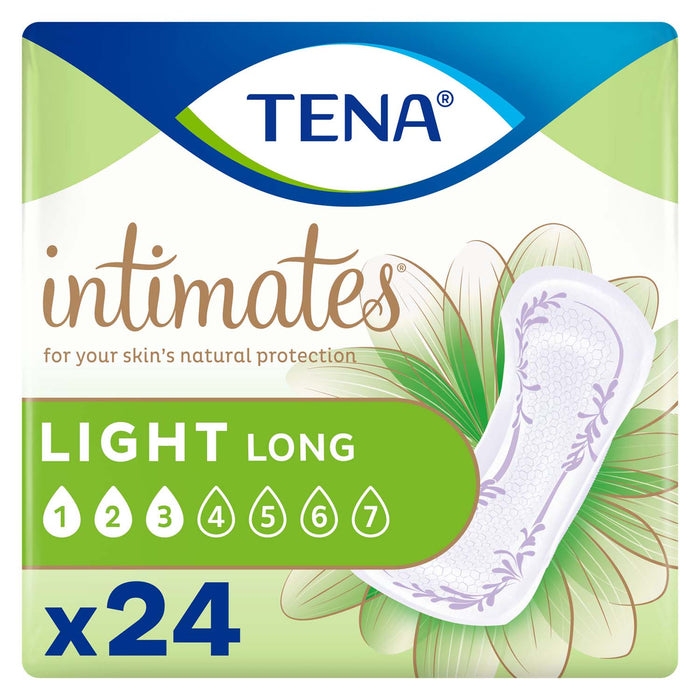 TENA Intimates Ultra Thin Light Bladder Leakage Pad for Women 10", Light Absorbency, Long Length
