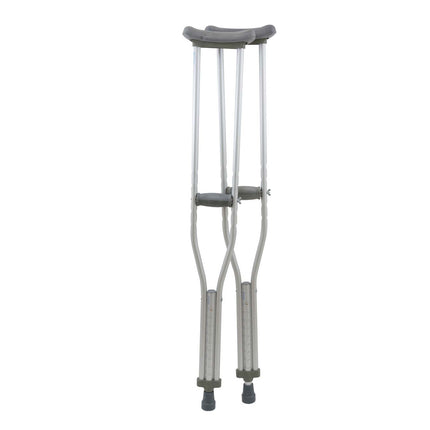 ProBasics Aluminum Underarm Crutches, Silver, 8 per Case