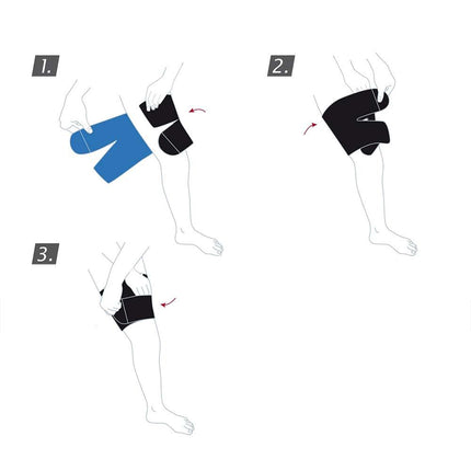 Actimove Sports Edition Thigh Support, Adjustable, Universal, Black - HV Supply
