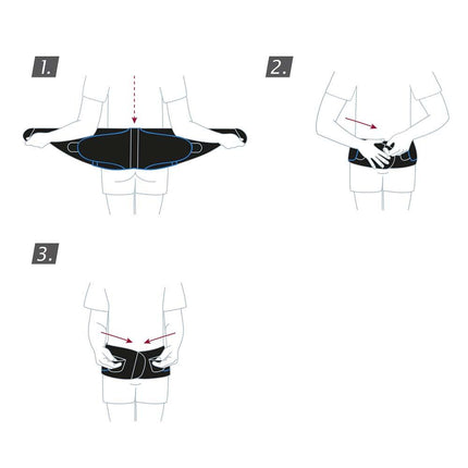Actimove Sports Edition Back Support, 4 Stays, Adjustable, Double Layer Compression, Black - HV Supply