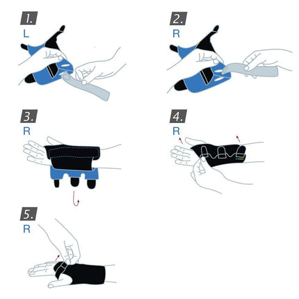 Actimove Sports Edition, Wrist Stabilizer, Removable Metal Stay, Right/Left, Black - HV Supply