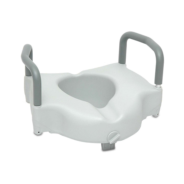 ProBasics Raised Toilet Seat with Lock, White