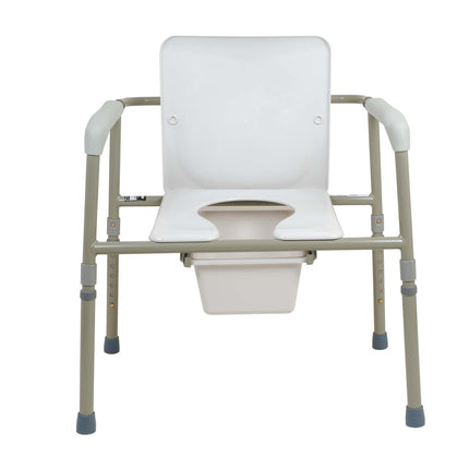 ProBasics Bariatric Three-in-One Commode, 450lb Weight Capacit, Grey (Case of 2)
