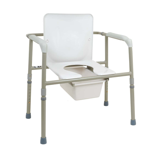 ProBasics Bariatric Three-in-One Commode, 450lb Weight Capacit, Grey (Case of 2)