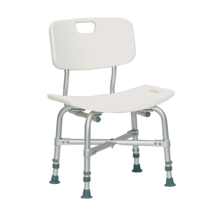 ProBasics Shower Chair With or Without Back, White (Case of 4 or 2)