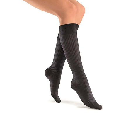 JOBST soSoft Compression Socks, 15-20 mmHg, Knee High, Ribbed, Closed Toe - HV Supply