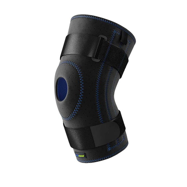 Actimove Sports Edition Knee Stabilizer, Adjustable, Horseshoe & Stays, Black - HV Supply