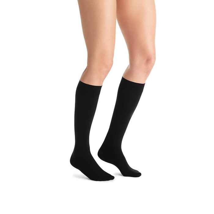 JOBST Opaque Compression Stockings, 15-20 mmHg, Knee High, SoftFit Band, Closed Toe - HV Supply