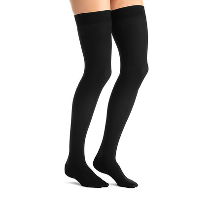 JOBST Opaque Compression Stockings, 30-40 mmHg, Thigh High, Sensitive Band, Closed Toe - HV Supply