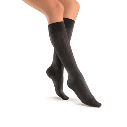 JOBST soSoft Compression Socks, 8-15 mmHg, Knee High, Brocade, Closed Toe - HV Supply