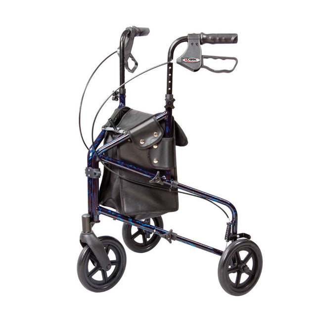 Carex Trio Roller Walker, Blue