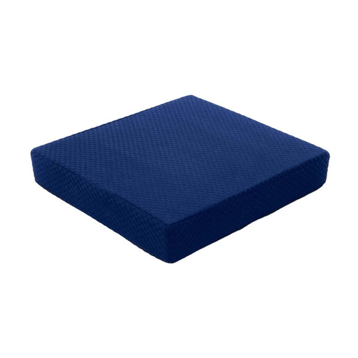 Carex Memory Foam Seat Cushion, 18" x 16" x 3", Blue