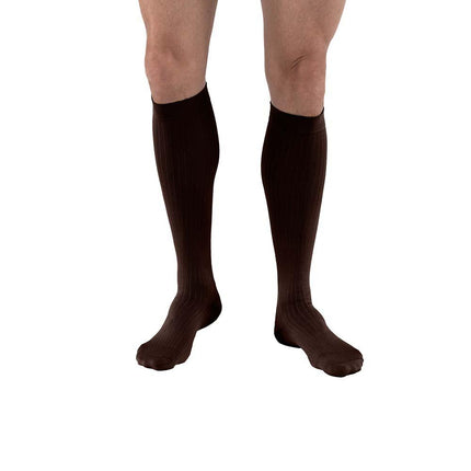 JOBST Men's Dress Compression Socks, 8-15 mmHg, Knee High, Closed Toe - HV Supply